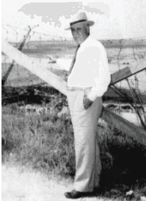Texas Congressman Sam Rayburn, a key supporter of the Denison Dam project